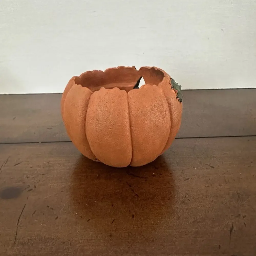 Boyds Bear Halloween Candle Votive Emma Witchy Bear Pumpkin Magic 2770 Vintage